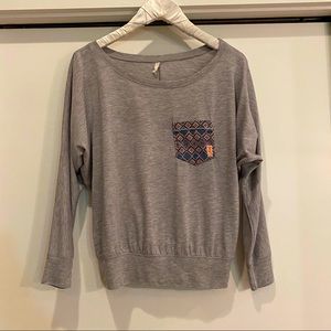 Seng Co pocket off the shoulder top